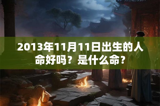 2013年11月11日出生的人命好吗？是什么命？