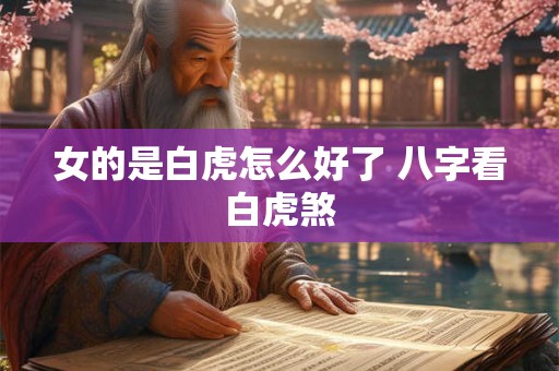 女的是白虎怎么好了 八字看白虎煞 女的是白虎怎么好了 八字看白虎煞