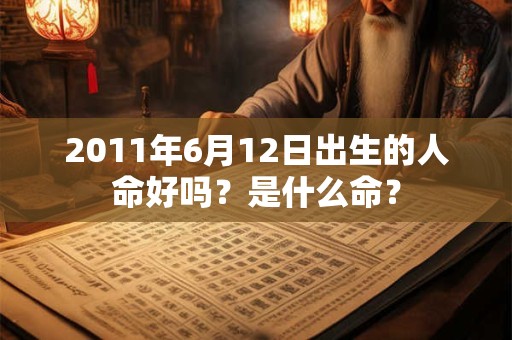 2011年6月12日出生的人命好吗？是什么命？