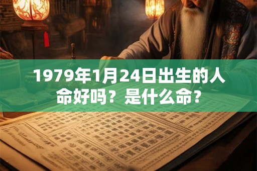 1979年1月24日出生的人命好吗？是什么命？