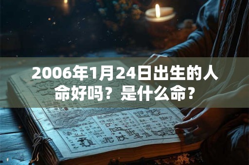 2006年1月24日出生的人命好吗？是什么命？
