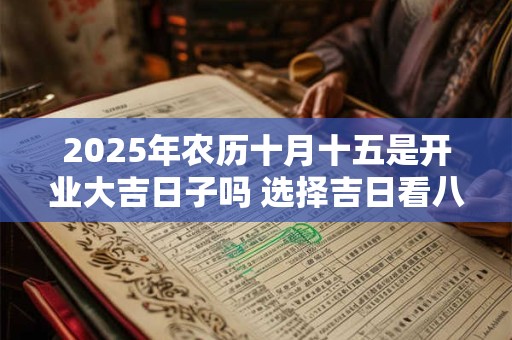 2025年农历十月十五是开业大吉日子吗 选择吉日看八字