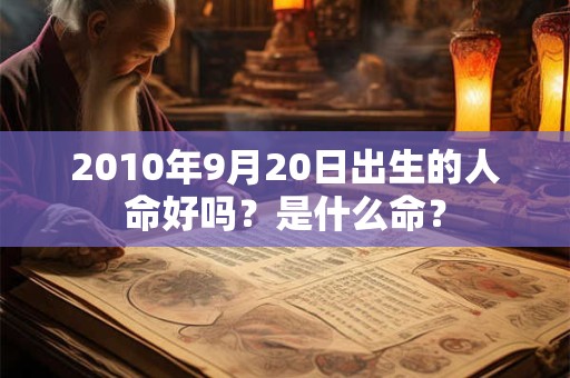 2010年9月20日出生的人命好吗？是什么命？