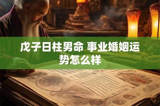 戊子日柱男命 事业婚姻运势怎么样 戊子日柱男命 事业婚姻运势怎么样