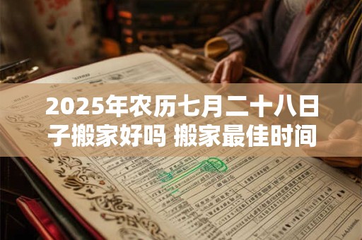 2025年农历七月二十八日子搬家好吗 搬家最佳时间