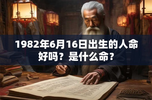 1982年6月16日出生的人命好吗？是什么命？