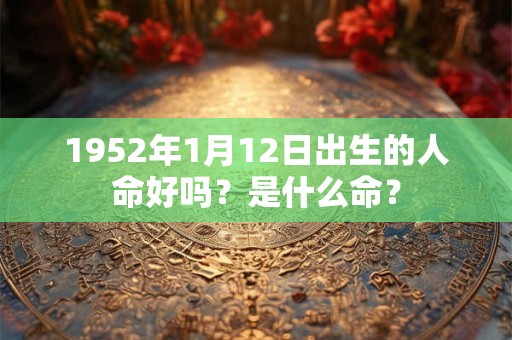 1952年1月12日出生的人命好吗？是什么命？