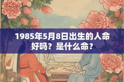 1985年5月8日出生的人命好吗？是什么命？
