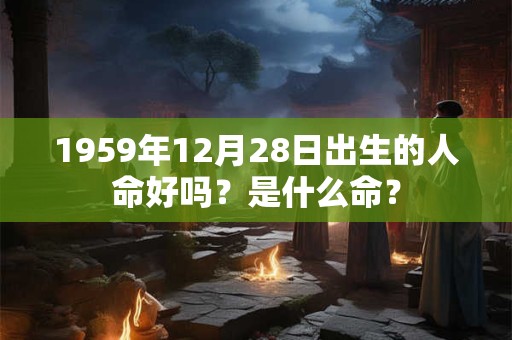 1959年12月28日出生的人命好吗？是什么命？