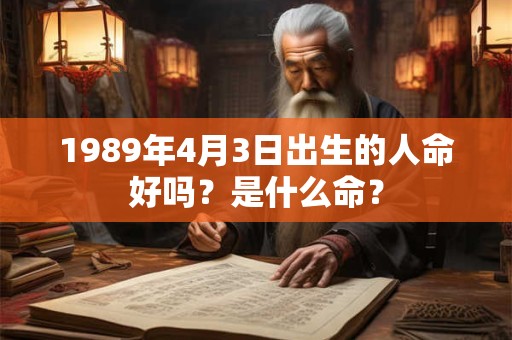 1989年4月3日出生的人命好吗？是什么命？