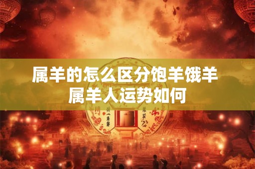 属羊的怎么区分饱羊饿羊 属羊人运势如何