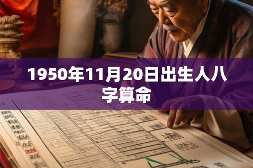 1950年11月20日出生人八字算命 1950年11月20日出生人八字算命