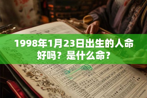 1998年1月23日出生的人命好吗？是什么命？