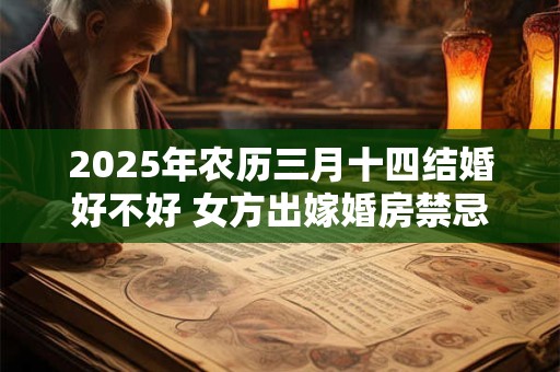 2025年农历三月十四结婚好不好 女方出嫁婚房禁忌