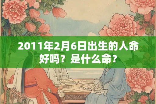 2011年2月6日出生的人命好吗？是什么命？