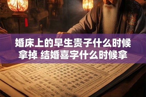 婚床上的早生贵子什么时候拿掉 结婚喜字什么时候拿掉