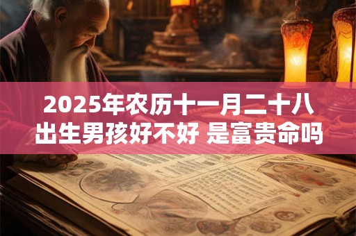 2025年农历十一月二十八出生男孩好不好 是富贵命吗
