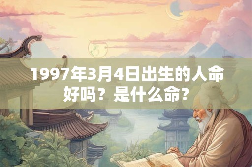 1997年3月4日出生的人命好吗？是什么命？
