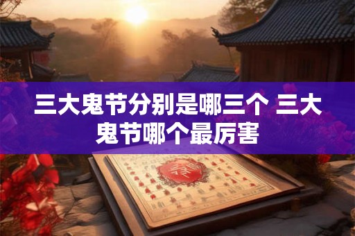 三大鬼节分别是哪三个 三大鬼节哪个最厉害