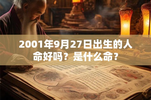 2001年9月27日出生的人命好吗？是什么命？