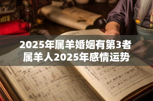 2025年属羊婚姻有第3者 属羊人2025年感情运势