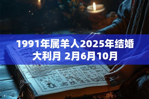 1991年属羊人2025年结婚大利月 2月6月10月