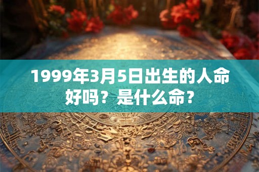 1999年3月5日出生的人命好吗？是什么命？