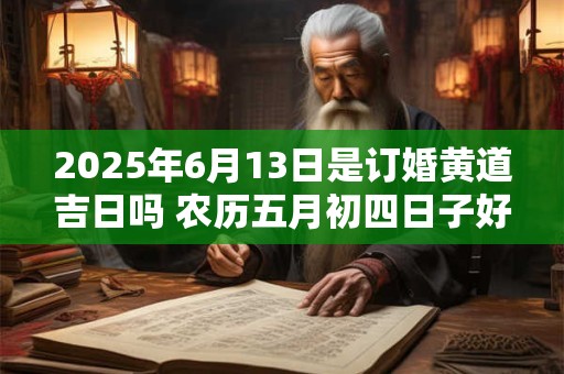 2025年6月13日是订婚黄道吉日吗 农历五月初四日子好吗