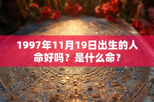 1997年11月19日出生的人命好吗？是什么命？