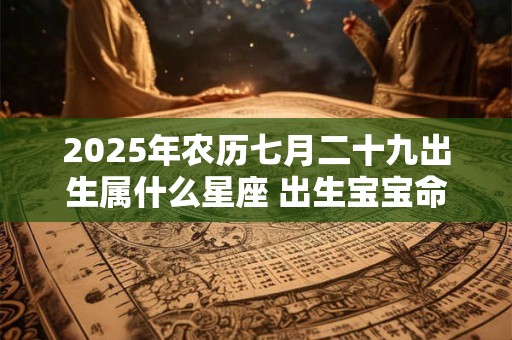 2025年农历七月二十九出生属什么星座 出生宝宝命好吗