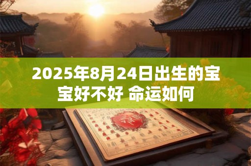 2025年8月24日出生的宝宝好不好 命运如何