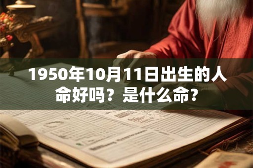 1950年10月11日出生的人命好吗？是什么命？