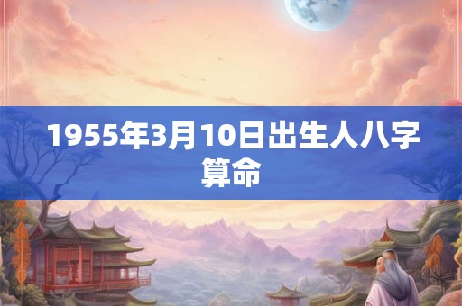 1955年3月10日出生人八字算命