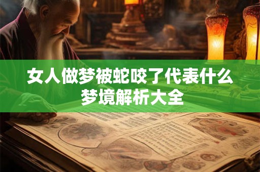 女人做梦被蛇咬了代表什么 梦境解析大全