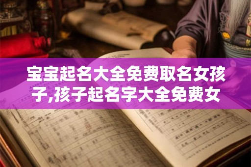 宝宝起名大全免费取名女孩子,孩子起名字大全免费女孩起名大全