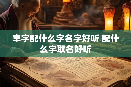 丰字配什么字名字好听 配什么字取名好听