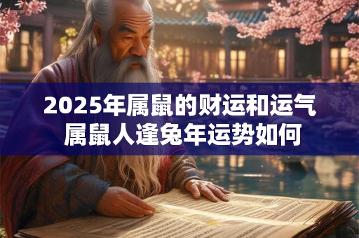 2025年属鼠的财运和运气 属鼠人逢兔年运势如何 2025年属鼠的财运和运气 属鼠人逢兔年运势如何