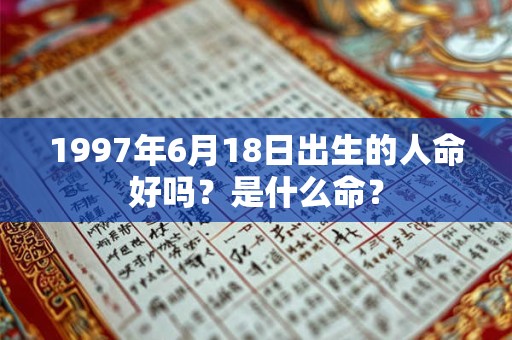 1997年6月18日出生的人命好吗？是什么命？