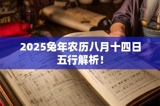 2025兔年农历八月十四日五行解析！