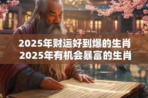 2025年财运好到爆的生肖 2025年有机会暴富的生肖