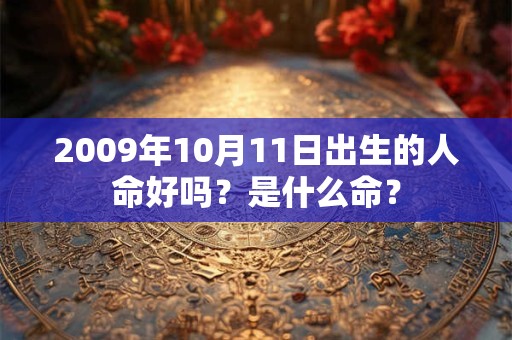 2009年10月11日出生的人命好吗？是什么命？