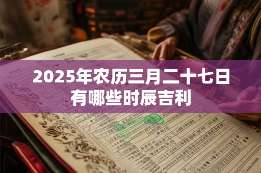 2025年农历三月二十七日有哪些时辰吉利