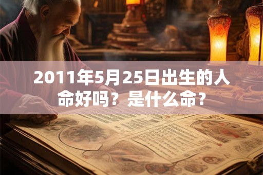 2011年5月25日出生的人命好吗？是什么命？