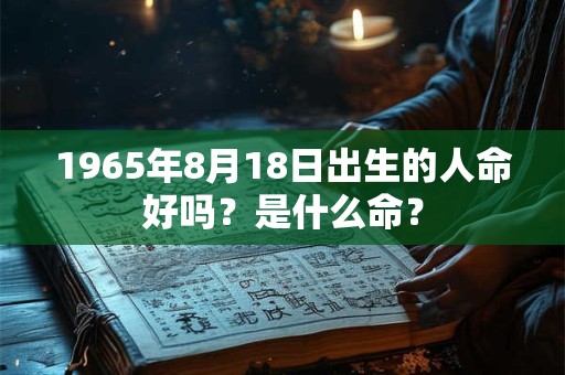 1965年8月18日出生的人命好吗？是什么命？