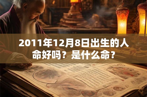 2011年12月8日出生的人命好吗？是什么命？