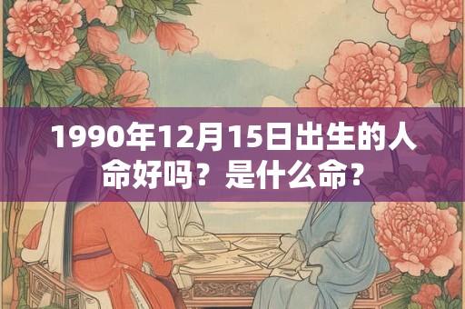 1990年12月15日出生的人命好吗？是什么命？
