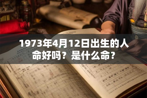 1973年4月12日出生的人命好吗？是什么命？