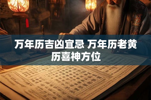 万年历吉凶宜忌 万年历老黄历喜神方位
