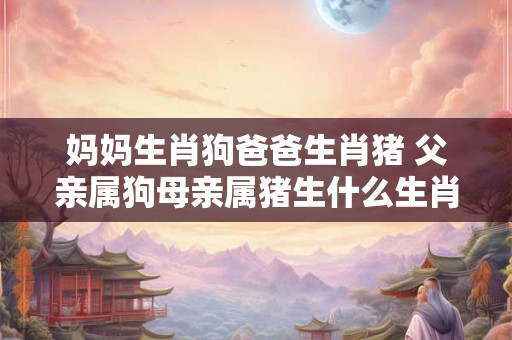 妈妈生肖狗爸爸生肖猪 父亲属狗母亲属猪生什么生肖好