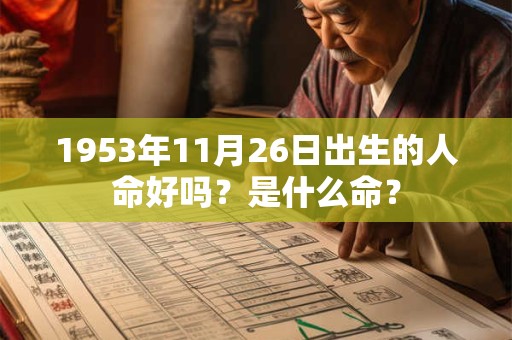 1953年11月26日出生的人命好吗？是什么命？